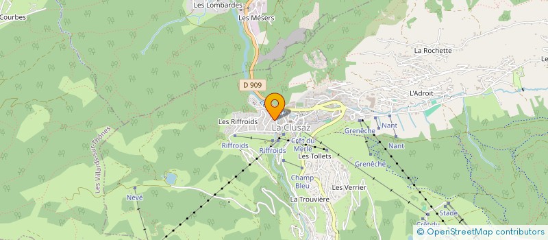 localisation de l'entreprise MONSIEUR THIOLLIER POLLET à LA CLUSAZ