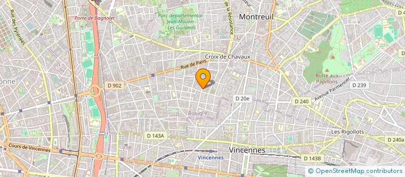 localisation de l'entreprise MONSIEUR THIOYE SOW à MONTREUIL