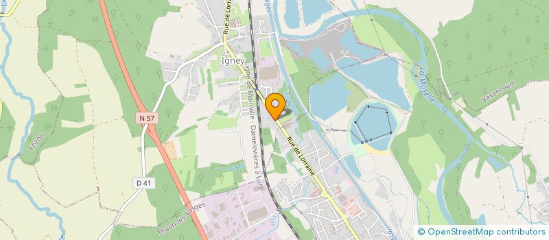 localisation de l'entreprise MONSIEUR THOMA RICHARD  IGNEY