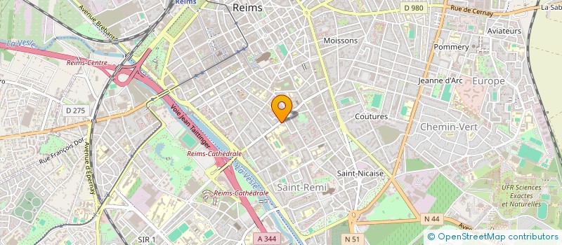 localisation de l'entreprise MONSIEUR THOMAA GRRCIA  REIMS