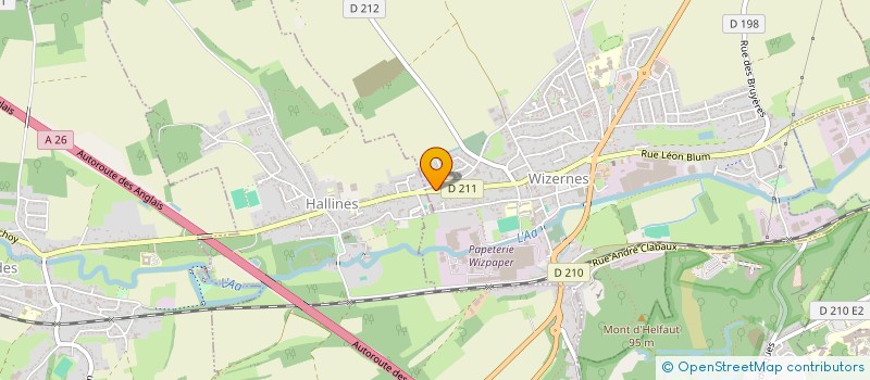 localisation de l'entreprise MONSIEUR THOMAS ACCART  WIZERNES