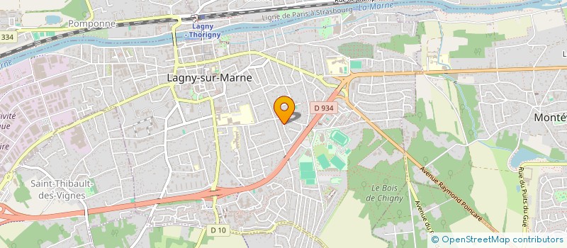 localisation de l'entreprise MONSIEUR THOMAS AIGLE  LAGNY-SUR-MARNE