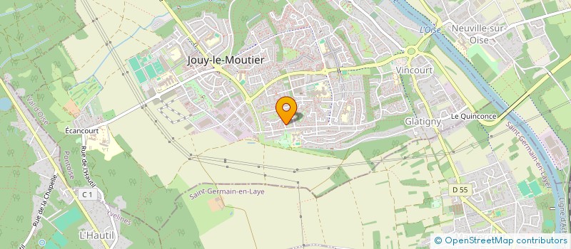 localisation de l'entreprise MONSIEUR THOMAS AKERE  JOUY-LE-MOUTIER