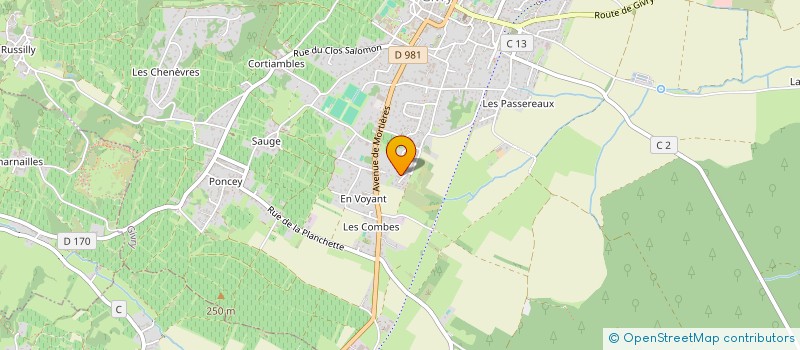 localisation de l'entreprise MONSIEUR THOMAS ALBAN  GIVRY