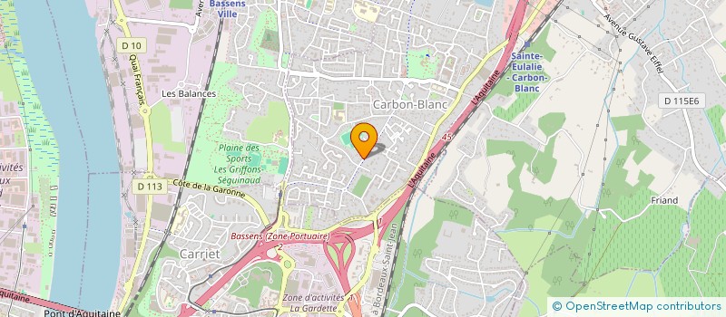 localisation de l'entreprise MONSIEUR THOMAS ALEXANDER  CARBON-BLANC