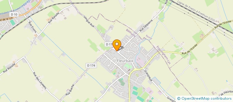 localisation de l'entreprise MONSIEUR THOMAS ALEXANDRE  FLEURBAIX