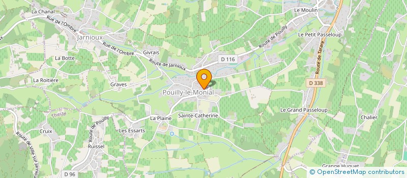 localisation de l'entreprise MONSIEUR THOMAS ALLOIN à PORTE-DES-PIERRES-DOREES