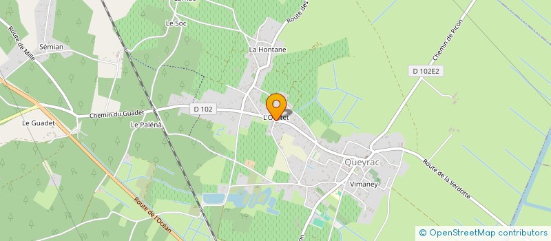 localisation de l'entreprise MONSIEUR THOMAS AMBELIDIEFF  QUEYRAC