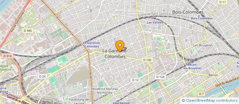 localisation de l'entreprise MONSIEUR THOMAS AMIARD  LA GARENNE-COLOMBES