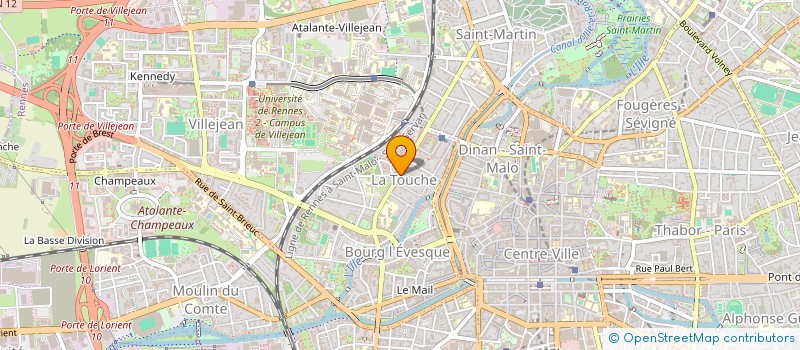 localisation de l'entreprise MONSIEUR THOMAS AMICE  RENNES