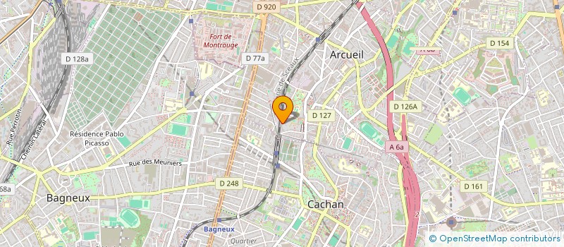 localisation de l'entreprise MONSIEUR THOMAS AMIOTTE  ARCUEIL