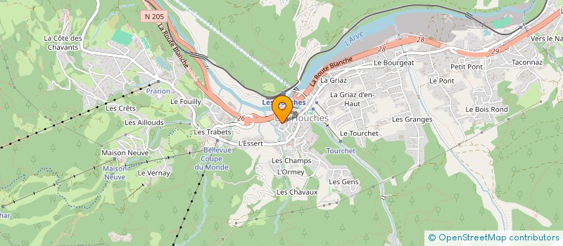 localisation de l'entreprise MONSIEUR THOMAS ANCEY  LES HOUCHES