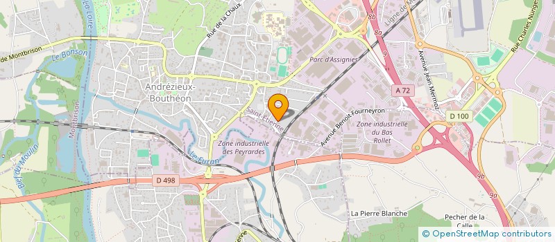 localisation de l'entreprise MONSIEUR THOMAS ANDRAUD  ANDREZIEUX-BOUTHEON