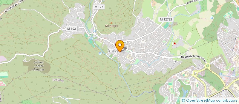 localisation de l'entreprise MONSIEUR THOMAS ANDRE  GRABELS