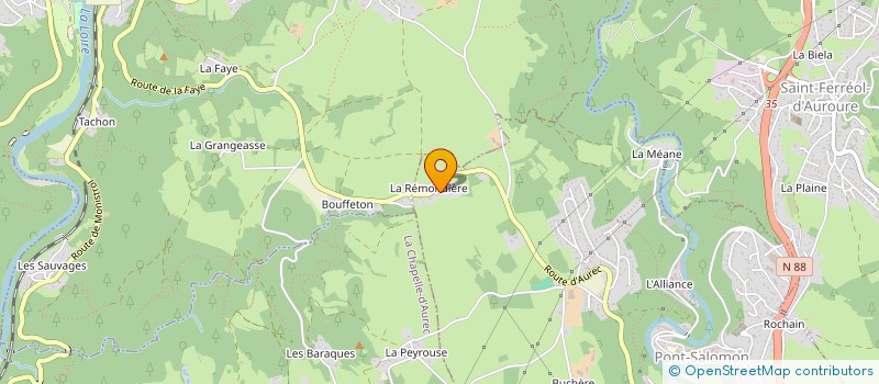 localisation de l'entreprise MONSIEUR THOMAS ANDRE  PONT-SALOMON