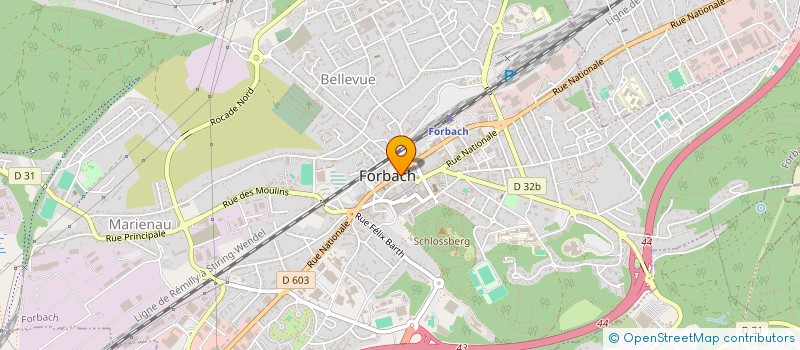 localisation de l'entreprise MONSIEUR THOMAS ANDRE  FORBACH