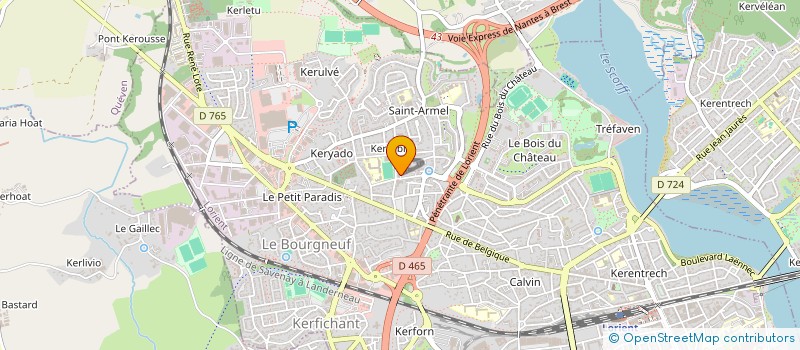 localisation de l'entreprise MONSIEUR THOMAS ANDRO  LORIENT