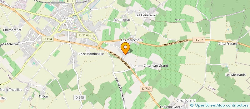 localisation de l'entreprise MONSIEUR THOMAS ARFAOUI  COZES