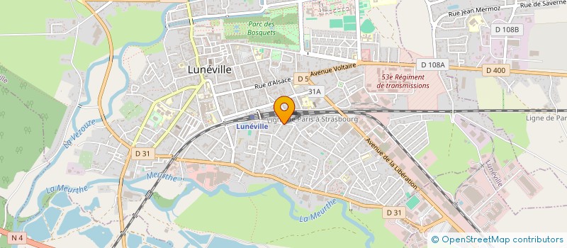 localisation de l'entreprise MONSIEUR THOMAS ARNAULT  LUNEVILLE