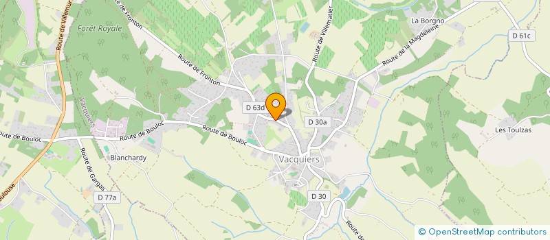 localisation de l'entreprise MONSIEUR THOMAS ASSO à VACQUIERS