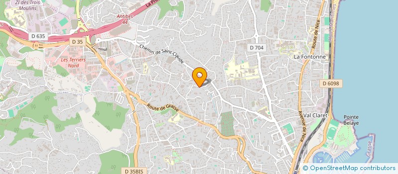 localisation de l'entreprise MONSIEUR THOMAS ASTRE  ANTIBES