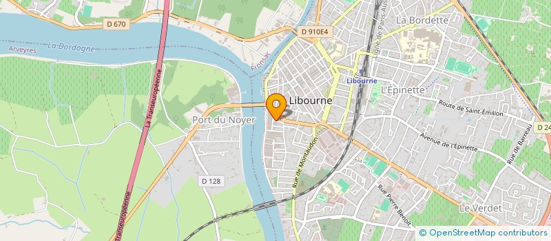 localisation de l'entreprise MONSIEUR THOMAS AUDUBERTEAU  LIBOURNE