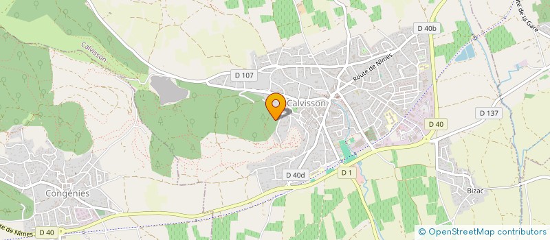 localisation de l'entreprise MONSIEUR THOMAS AURRAN  CALVISSON