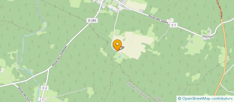 localisation de l'entreprise MONSIEUR THOMAS BACHERE  CAUBEYRES