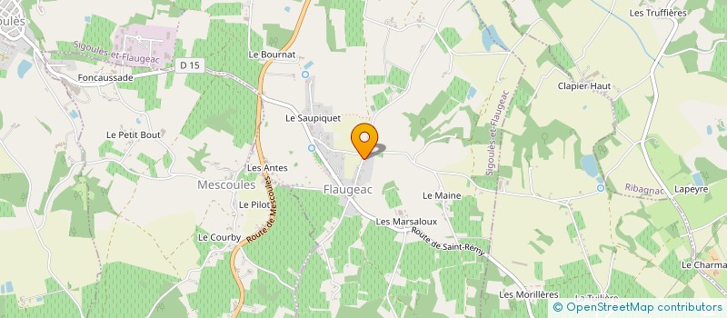 localisation de l'entreprise MONSIEUR THOMAS BAILLY à SIGOULES-ET-FLAUGEAC
