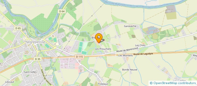 localisation de l'entreprise MONSIEUR THOMAS BALARDELLE  NEGREPELISSE