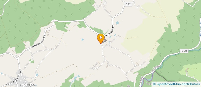 localisation de l'entreprise MONSIEUR THOMAS BARBEAU  LE CLERJUS