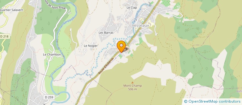 localisation de l'entreprise MONSIEUR THOMAS BARJON  VESSEAUX