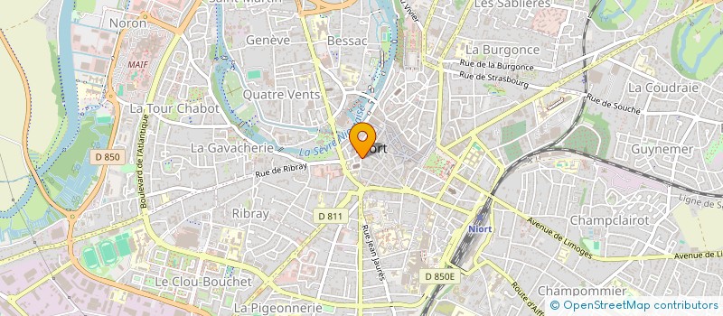 localisation de l'entreprise MONSIEUR THOMAS BARON à NIORT