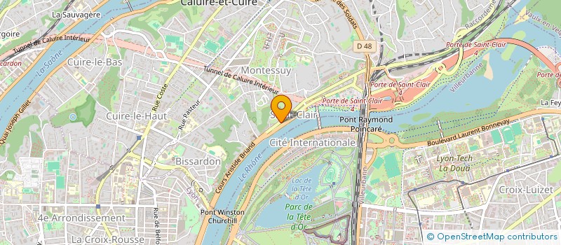 localisation de l'entreprise MONSIEUR THOMAS BARRA  CALUIRE-ET-CUIRE