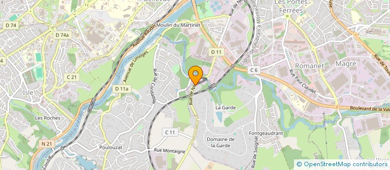 localisation de l'entreprise MONSIEUR THOMAS BARRET à LIMOGES