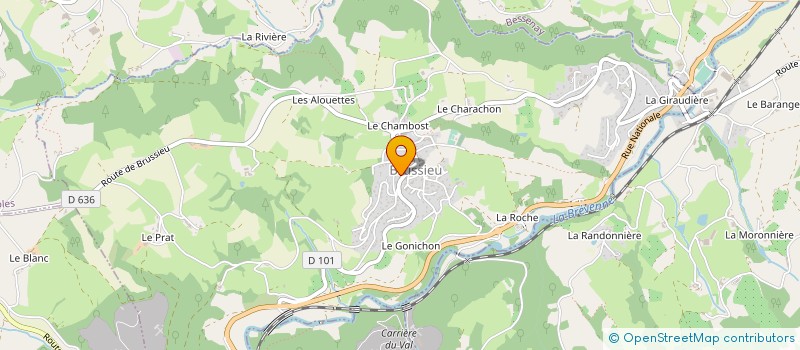 localisation de l'entreprise MONSIEUR THOMAS BARRET  BRUSSIEU