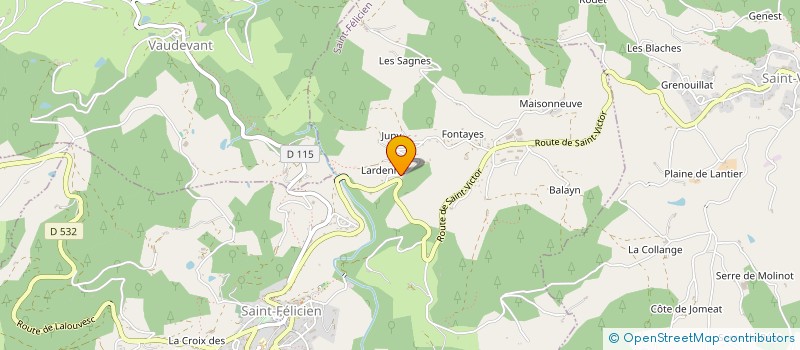 localisation de l'entreprise MONSIEUR THOMAS BARTET  SAINT-FELICIEN