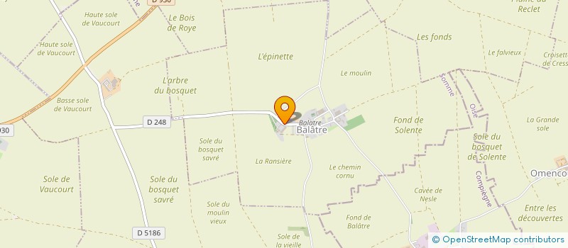 localisation de l'entreprise MONSIEUR THOMAS BASSET  BALATRE