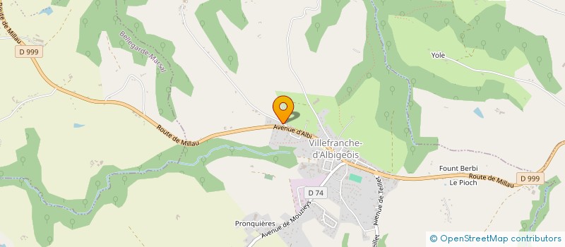 localisation de l'entreprise MONSIEUR THOMAS BASSIERE  VILLEFRANCHE-D'ALBIGEOIS