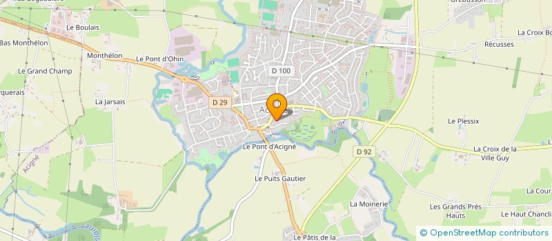 localisation de l'entreprise MONSIEUR THOMAS BASTIEN  ACIGNE