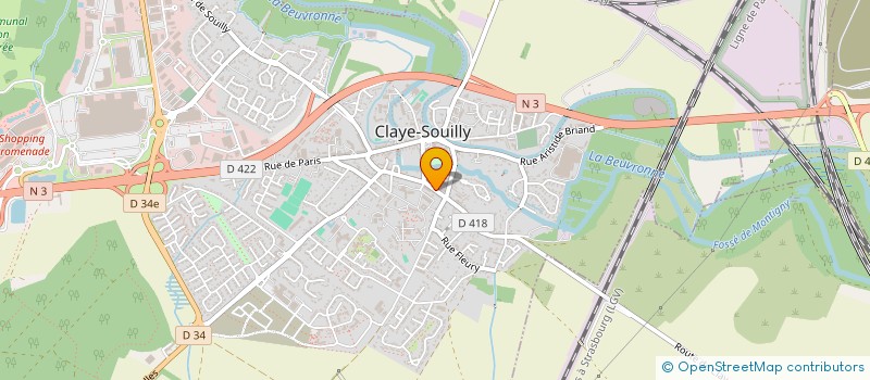 localisation de l'entreprise MONSIEUR THOMAS BATON  CLAYE-SOUILLY