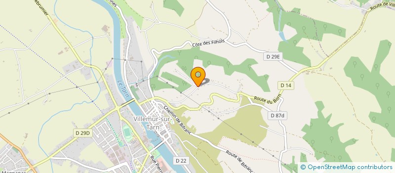 localisation de l'entreprise MONSIEUR THOMAS BAUCHEREL  VILLEMUR-SUR-TARN