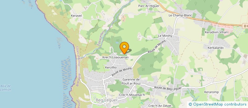 localisation de l'entreprise MONSIEUR THOMAS BAUER à LANNION