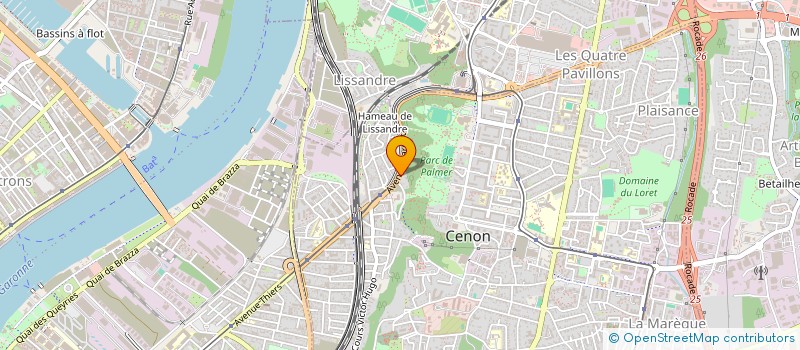 localisation de l'entreprise MONSIEUR THOMAS BEAUMONT  BORDEAUX