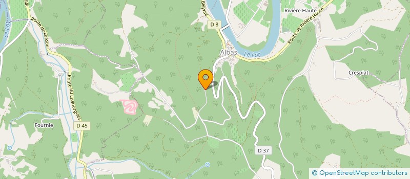 localisation de l'entreprise MONSIEUR THOMAS BEAUVILLAIN  ALBAS