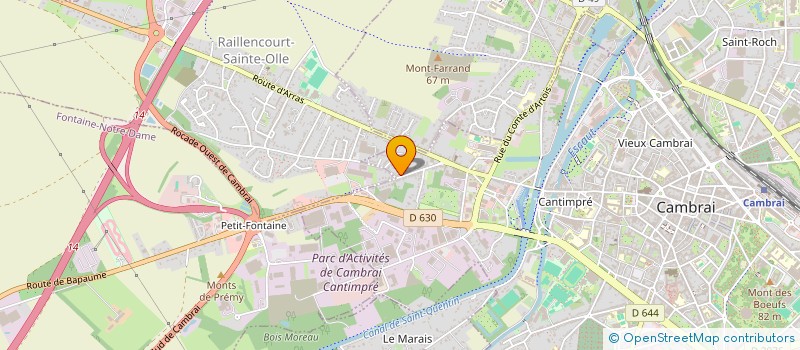 localisation de l'entreprise MONSIEUR THOMAS BEFVE  CAMBRAI