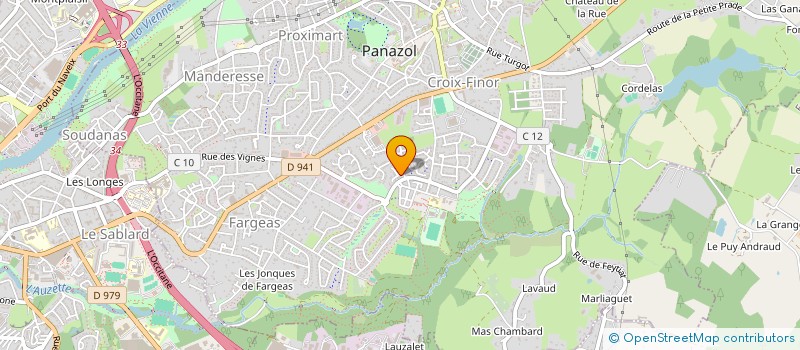 localisation de l'entreprise MONSIEUR THOMAS BEGUIER  PANAZOL