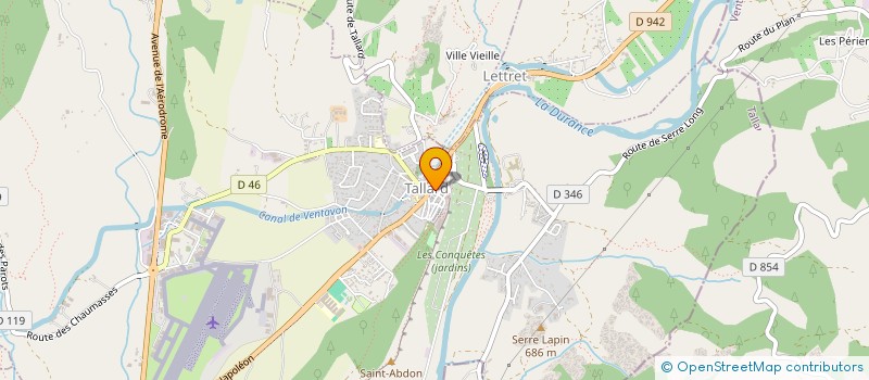 localisation de l'entreprise MONSIEUR THOMAS BELLANGER  TALLARD