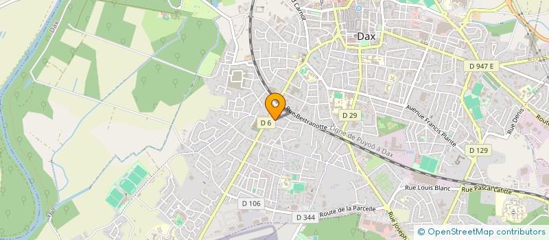 localisation de l'entreprise MONSIEUR THOMAS BELLOCQ  DAX