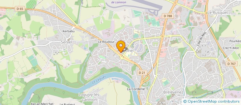 localisation de l'entreprise MONSIEUR THOMAS BELLOEIL à LANNION